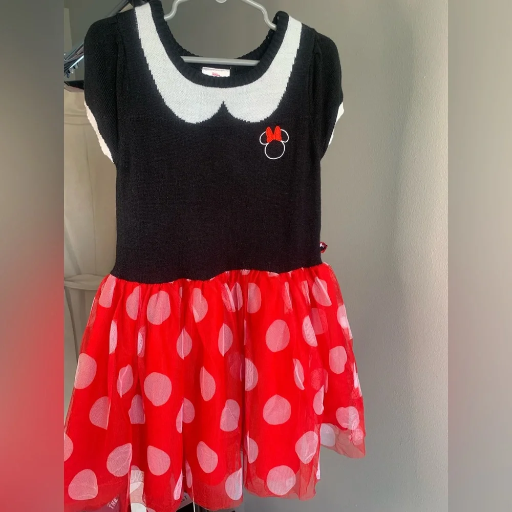 Disney Black and Red Minnie Mouse Polka Dot Dress - Picture 1 of 8